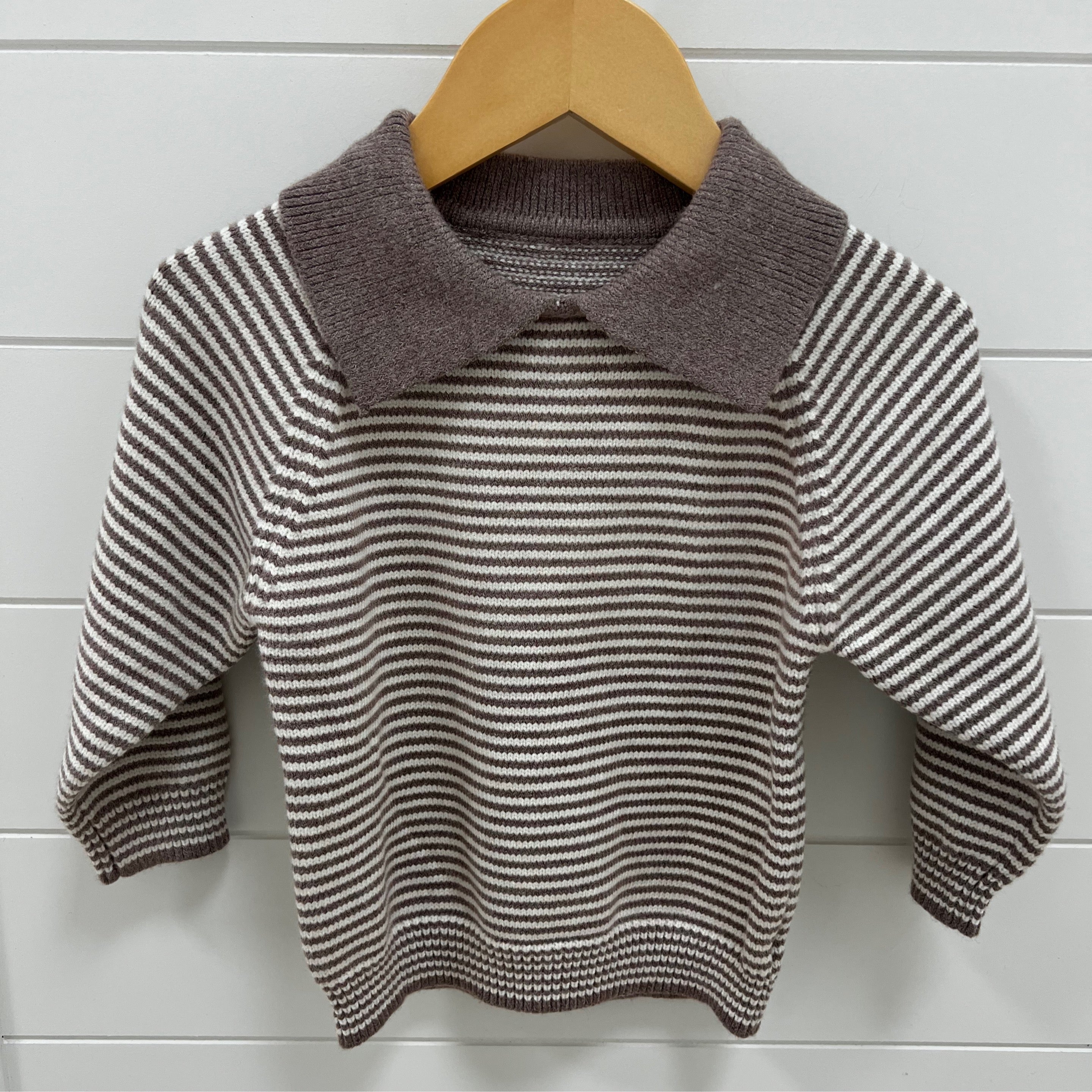 Coffee Striped Sweater