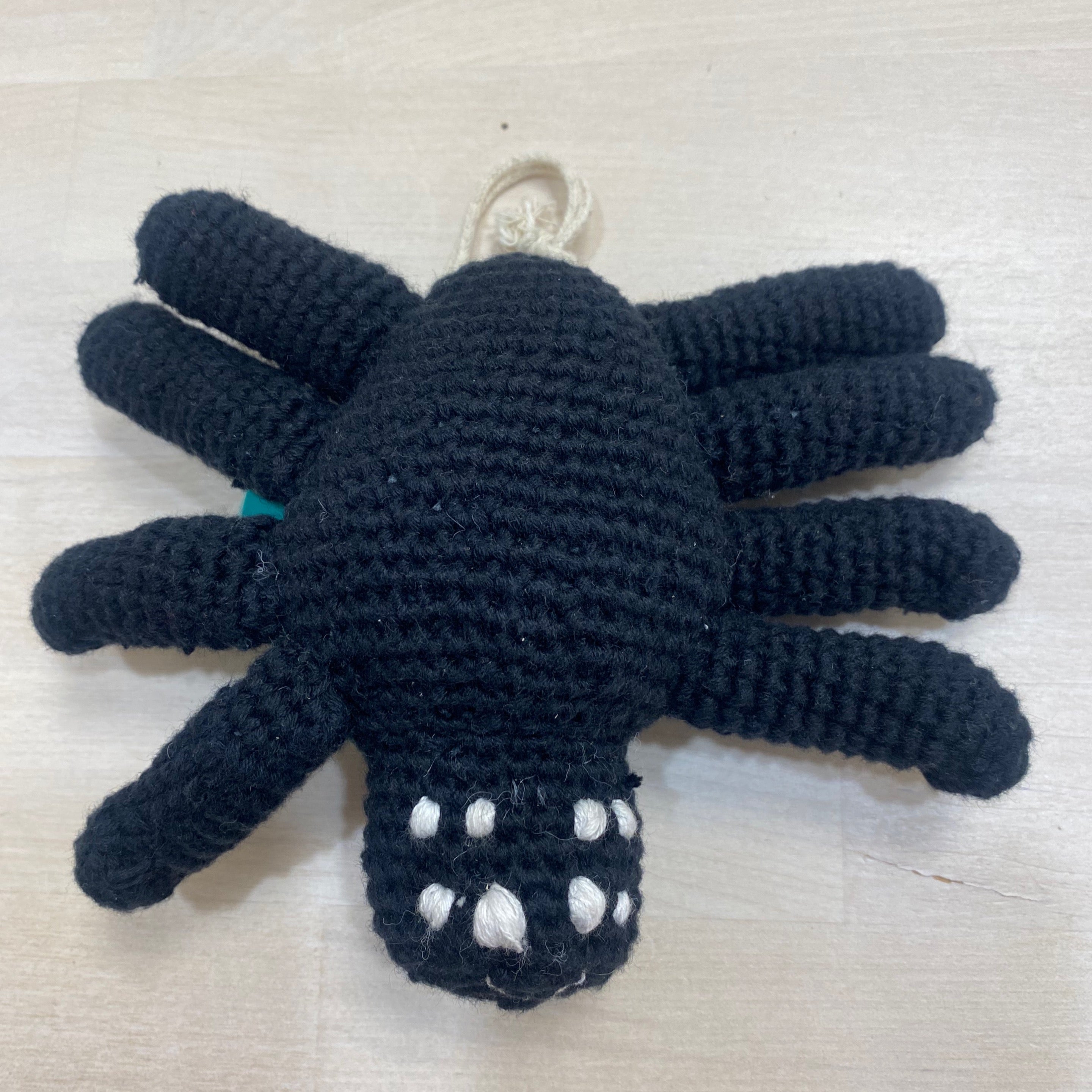 Black Spider Rattle Toy