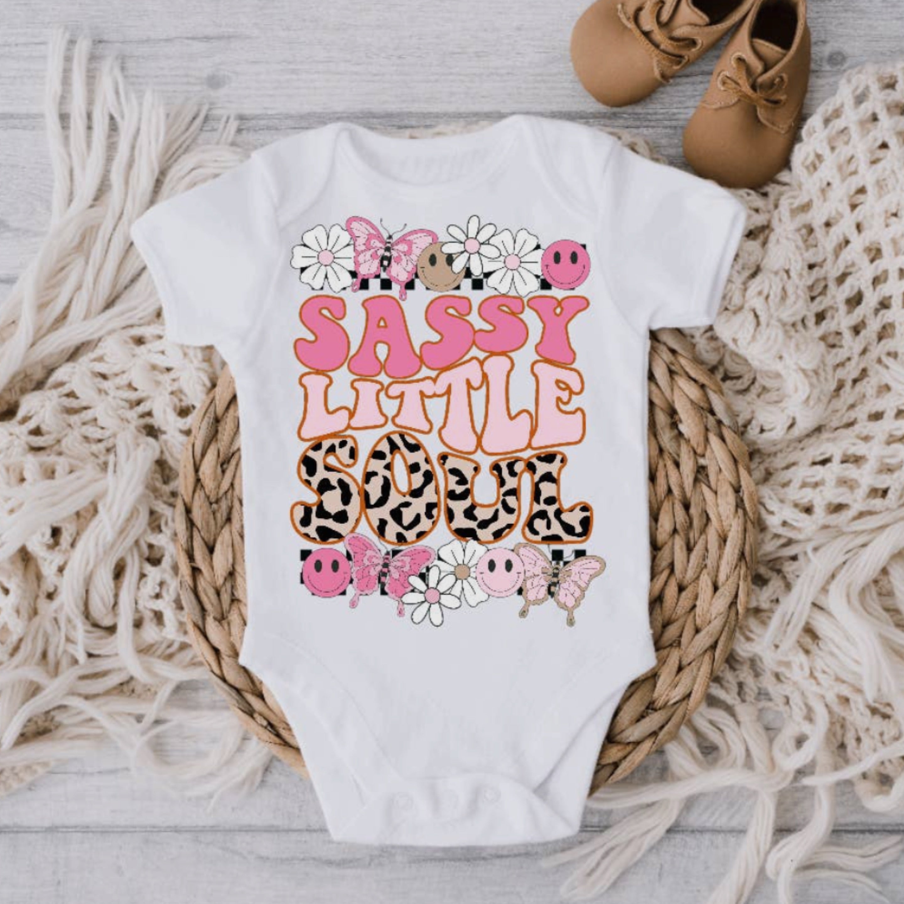 Sassy Little Soul Retro Onesie