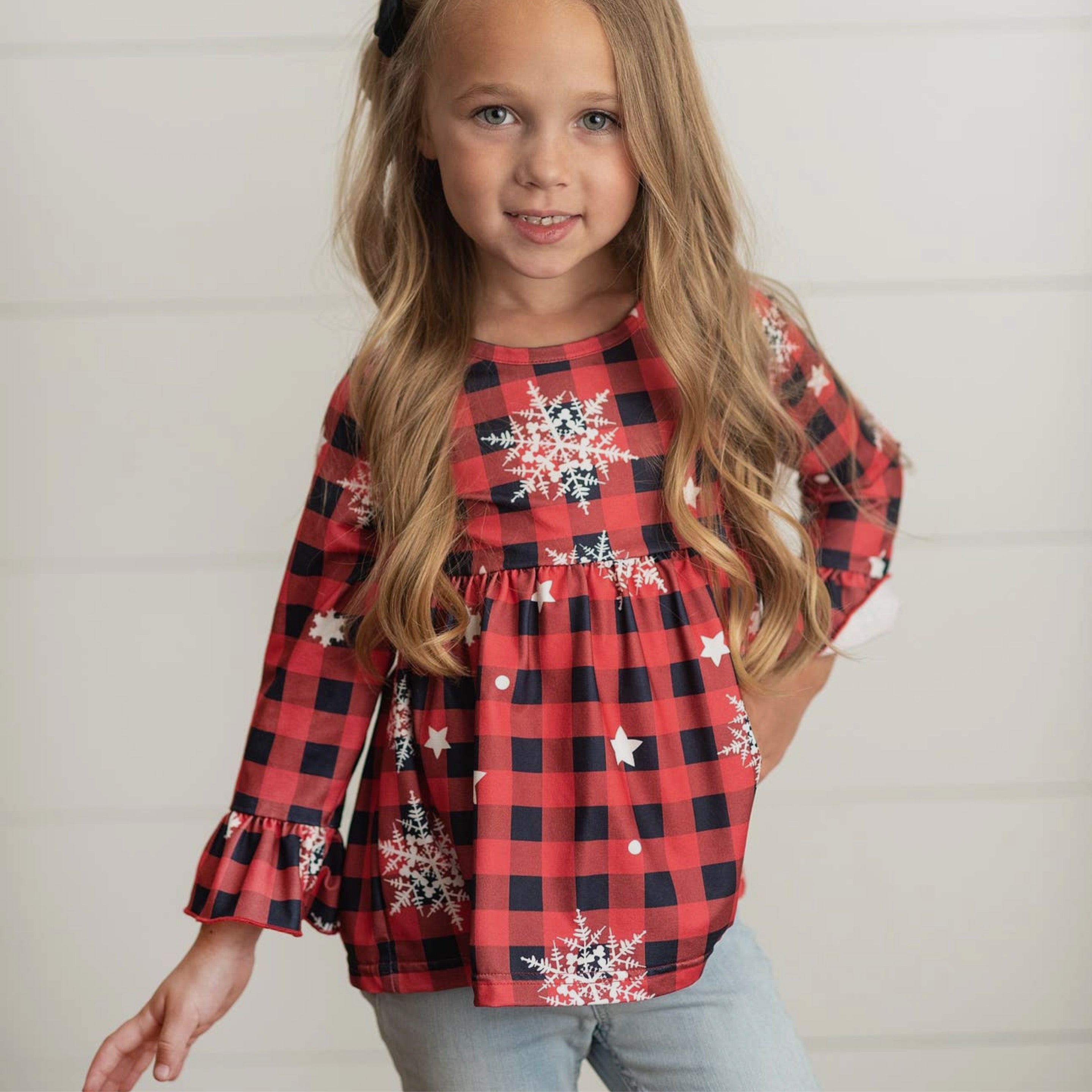 Snowflake Ruffle Shirt