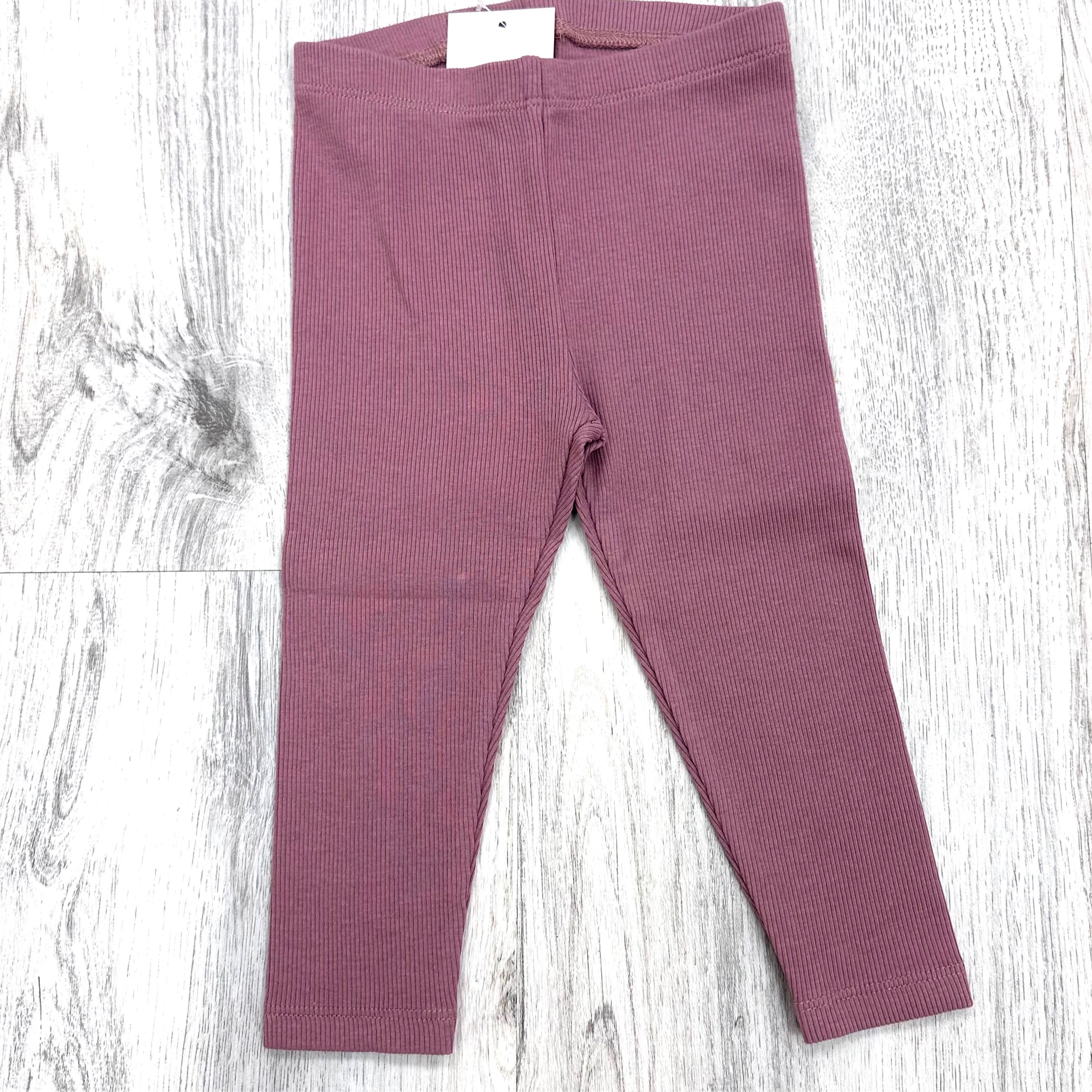 Lennon Ribbed Leggings - Rouge