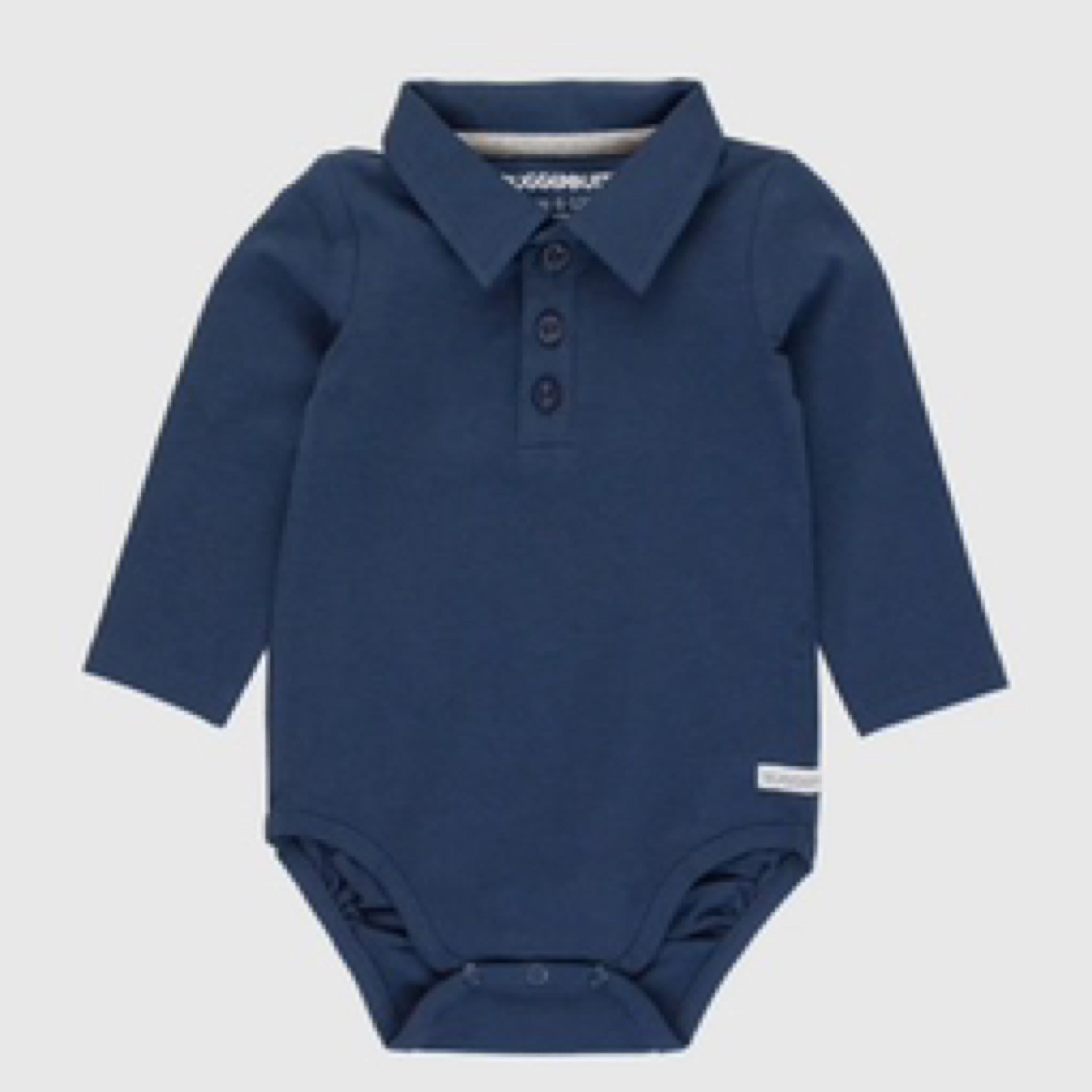 Navy Knit Polo Bodysuit